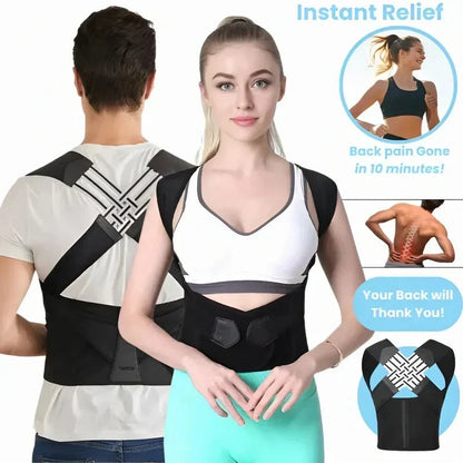 Posture Corrector for Women and Men, Adjustable Shoulder Posture Brace, Back Straightener for Middle and Upper Spine