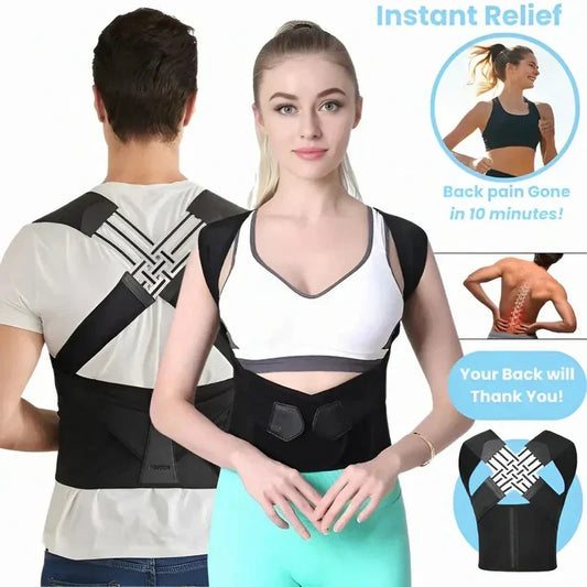 Posture Corrector for Women and Men, Adjustable Shoulder Posture Brace, Back Straightener for Middle and Upper Spine