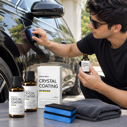 Crystal Coating for Car Plastic Parts Restorer &amp; Car Interior Cleaner (Pack of 2)