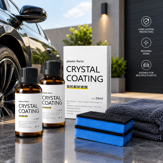 Crystal Coating for Car Plastic Parts Restorer &amp; Car Interior Cleaner (Pack of 2)